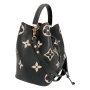 louisvuitton-black-beige-leather-neonoe-bucket-bag