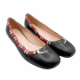 gucci-black-leather-snake-flats