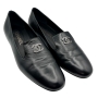 chanel-black-leather-loafers