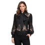 lagence-black-blouse