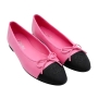 chanel-pink-leather-flats