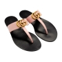 gucci-pink-leather-sandals