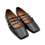mansurgavriel-black-leather-flats