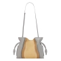 loewe-flamenco-gray-beige-leather-shoulder-bag
