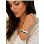 hermes-enamel-bangle-black/white-gold