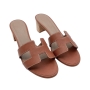 hermes-gold-leather-sandals
