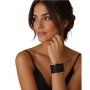 hermes-enamel-black-gold-bracelet
