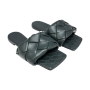 bottegaveneta-green-leather-woven-sandals