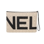 chanel-clutch-black/white-logo