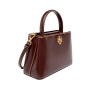 toryburch-brown-leather-mini-britten-tophandle-bag