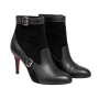 louboutin-black-suede-leather-booties