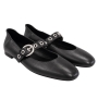 stuartweitzman-black-leather-flats