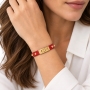 hermes-minidogclous-bracelet-red-gold